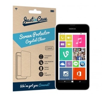 Just in Case Just in Case Screen Protector Nokia Lumia 530 - 3 stuks - Crystal Clear