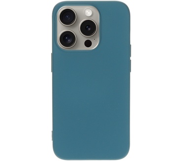 Mobiparts Silicone Cover Apple iPhone 15 Pro Blueberry Blue