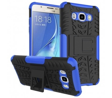 qMust Samsung Galaxy J5 (2016) Rugged Hybrid Case - Dual Protection - Blue