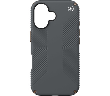 Speck Presidio2 Grip Apple iPhone 16 Charcoal Grey - with Microban