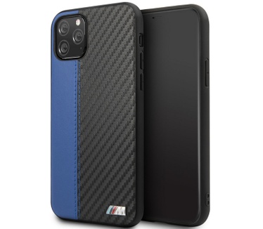 BMW M-Line Contrast Stripe Carbon Hard Case iPhone 11 Pro - Blauw  Blauw