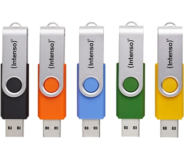 Intenso Office Line 64GB Zilver, 5 stuks