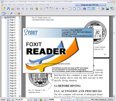 Foxit Reader 2.0 screenshot (resized)