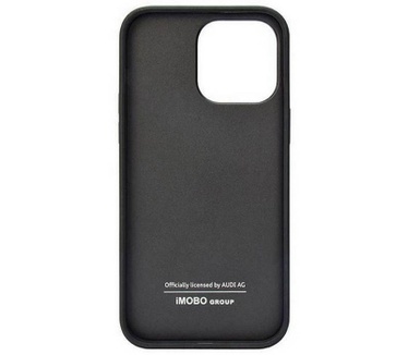 Audi Leather Back Case - Apple iPhone 14 Pro Max (6.7") - Zwart Zwart
