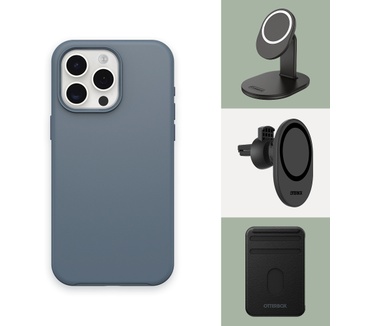 Otterbox Symmetry Series voor MagSafe voor iPhone 15 Pro, Bluetiful (Blue) (iPhone 15 Pro) Blauw