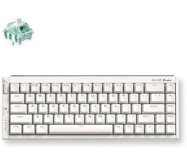 MCHOSE Ace 68 Turbo HE Magn. Jade wh US Gateron Magnetic Jade Pro, Nova White