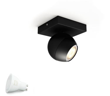 Philips Hue Buckram Spotlamp Zwart (1-spot) (excl. Dimmer)