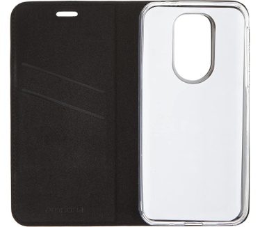 emporia Book Cover lederen tas voor SMART.5 Black, LTB-NAP-S5-B