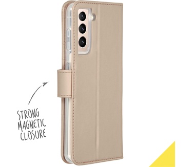 Accezz Wallet Softcase Bookcase Samsung Galaxy S21 - Goud (Galaxy S21) Goud
