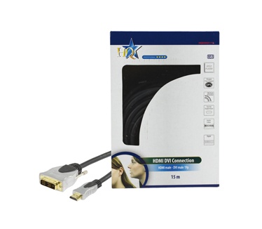 HQ Products HDMI Male19P-DVI Male 15.0m