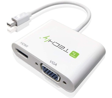 Techly Mini DisplayPort to HDMI/VGA Adapter Wit