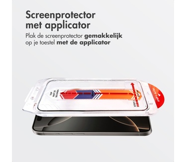 Accezz glas screenprotector met anti-dust applicator
