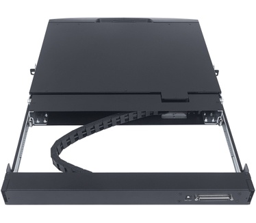 Intellinet Rackmount 19" LCD DVI Console, 19-Inch LCD Panel, 1U, DVI, Modular system, German Layout (Euro 2-pin plug)