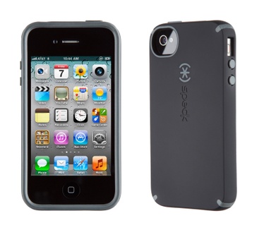 Speck CandyShell Satin (Black/Dark Grey) (Apple iPhone 4(S))