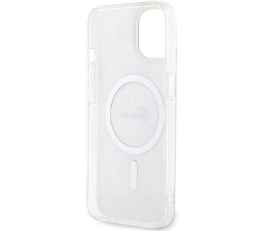 Guess 4G MagSafe Back Case voor Apple iPhone 15 (6.1") - Roze Roze