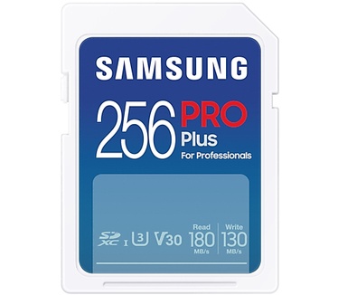 Samsung Pro Plus SD Card (2023) 256GB + Kaartlezer