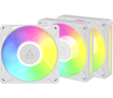 ARCTIC BioniX P12 A-RGB, 3-pack, Wit, 120mm