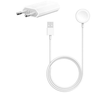 Apple Watch Watch Originele 5W Power Adapter oplader met Magnetische oplaadkabel - 2 Meter