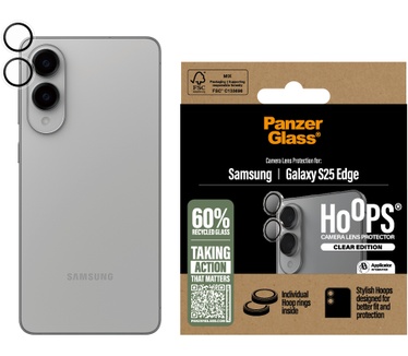 PanzerGlass Hoops Gehard Glas Camerabeschermer Samsung Galaxy S25 Edge