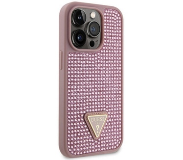 Guess Rhinestones Back Case - iPhone 14 Pro Max (6.7") - Roze Roze