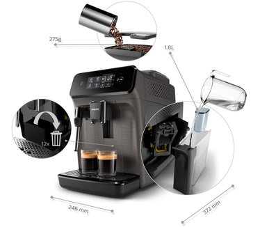 Philips 1200-serie EP1224/00 Grijs