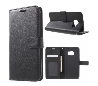 qMust Samsung Galaxy S7 Wallet Case - TPU frame - Black