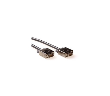 Intronics Ultra High Performance VGA aansluitkabel male-male met metalen kappen