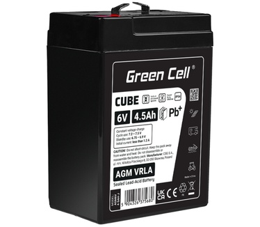 Green Cell AGM6V4-5AH-J