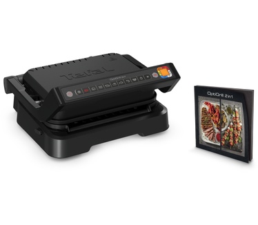 Tefal GC7728 OptiGrill 2-in-1 GC7728 intelligente grill en bbq zwart