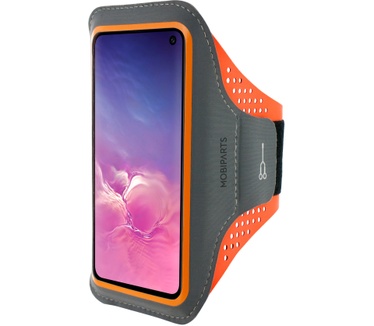 Mobiparts Comfort Fit Sport Armband Samsung Galaxy S10e Neon Orange