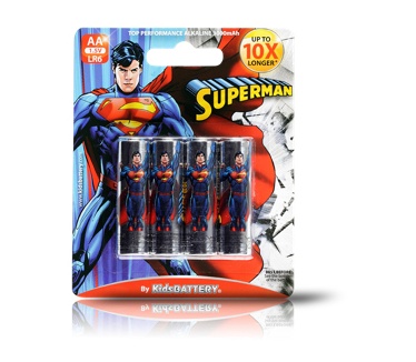 Kids Battery Superman LR6/AA