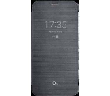 LG Q6 CleanUp Quick View Cover Zwart (-VIEW-Q6-BLK) (Q6) Zwart