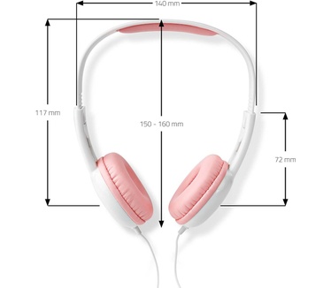 Nedis HPWD4200 (Roze, Wit)