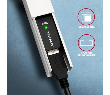Axagon ADR-220 USB 2.0 A-M -> A-F active extension/repeater cable 20m - Kabel - Digital/Daten