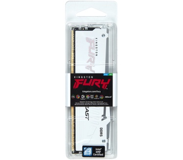Kingston 32GB 6000MT/s DDR5 CL30 DIMM FURY Beast White RGB XMP
