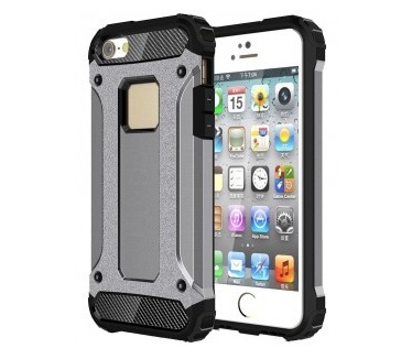 qMust Apple iPhone SE Armor Hybrid Case - Grey
