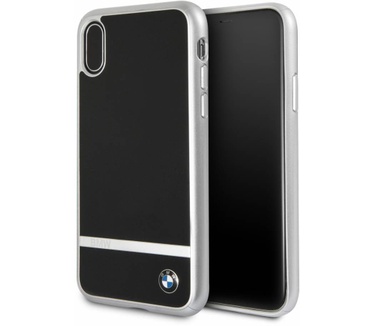 BMW Originele Aluminium Signature Back Cover Hoesje voor de Apple iPhone X / XS - Zilver  Zilver