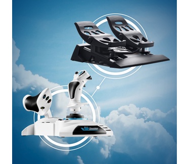 Thrustmaster T.Flight Hotas One Microsoft Flight Simulator Edition Wit, Zwart