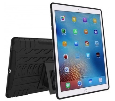 qMust Apple iPad Pro 9.7 Rugged Hybrid Case - Dual Protection - Black