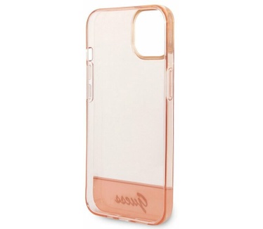 Guess Translucent Back Case - Apple iPhone 14 Plus (6.7") - Roze Roze