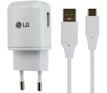 LG USB-C Fast Charger - inclusief laadkabel - 1.800mA - White