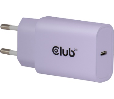 Club 3D 2-Pack USB-C® Charger 30Watt Paars