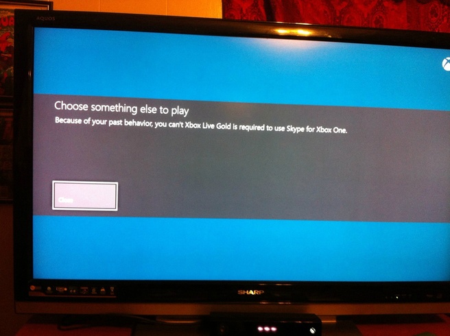Xbox One Lve Gold Skype schorsing