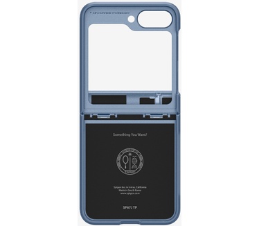 Spigen Tough Armor - Samsung Galaxy Z Flip 6 - Back Cover met Kickstand (Galaxy Z Flip 6) Blauw