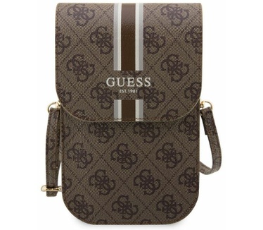 Guess 4G Printed Stripe Heuptas (Scherm tot 7 Inch) - Bruin Bruin