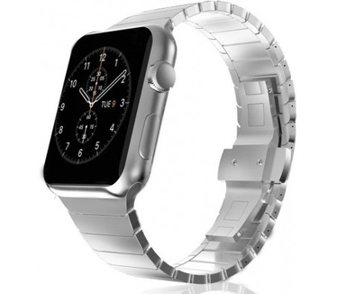 qMust 316L Metalen Watchband voor Apple Watch 42mm - zilver