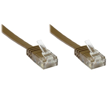 Alcasa Cat6 U/UTP 10m Bruin