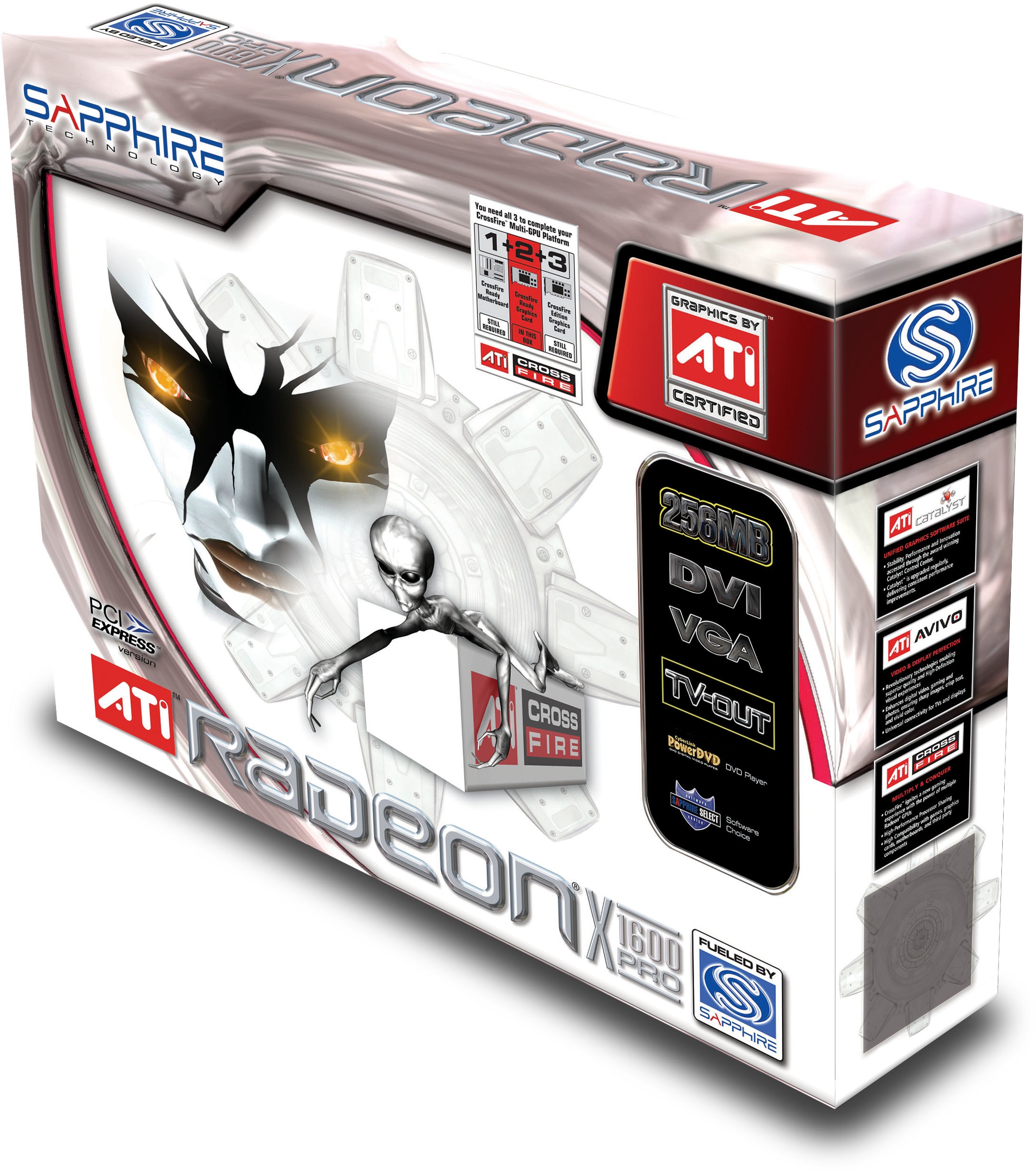 Sapphire Radeon X1600 Pro 512MB DDR2 (AGP, DVI) 11076-02-20 - Kenmerken ...