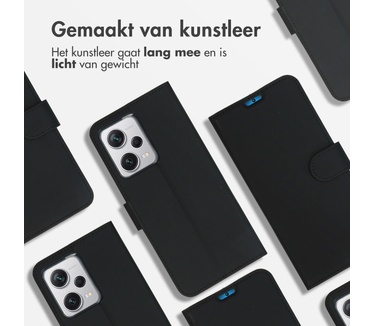 Accezz Wallet Softcase Bookcase Xiaomi Redmi Note 12 Pro Plus - Zwart