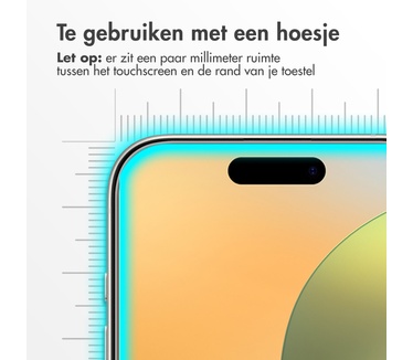 Accezz Gehard Glas Screenprotector 2-pack iPhone 16 Pro